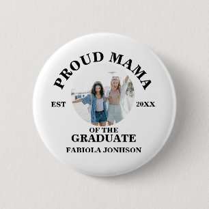 Custom Family Proud mama of the Graduate 6 Cm Round Badge
