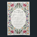 Custom Family Recipe Folk Art Flowers Tea Towel<br><div class="desc">Cherish a beloved family recipe or gift your favorite recipe to someone else on this colorful custom recipe folk art kitchen towel with customizable text for your favorite recipe. Makes a great housewarming gift, gift for a best friend or home cook who loves to bake, cook and mix in the...</div>