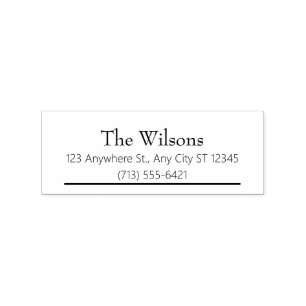 Custom Family Return Address Stamp – Classic Style