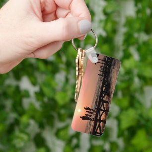 Custom Family Reunion 2-Sided Minimalist Keepsake  Key Ring