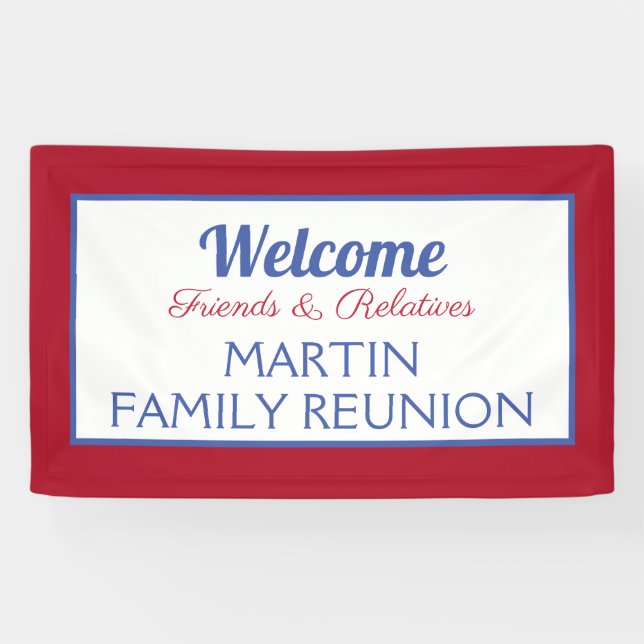 CUSTOM Family reunion banner (Horizontal)
