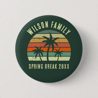 Custom Family Reunion Beach 6 Cm Round Badge