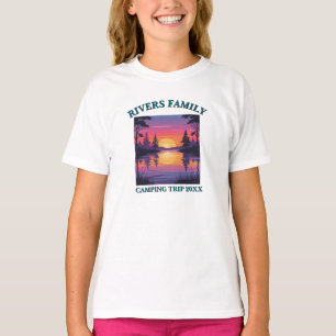 Custom Family Reunion Camping By The Lake T-Shirt