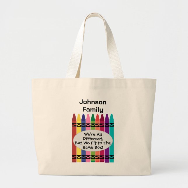 Custom Family Reunion Canvas Tote Bag  (Front)
