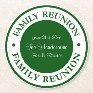 Custom Family Reunion Coasters