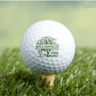 Custom Family Reunion Genealogy Tree Matching  Golf Balls