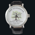 Custom Family Reunion Genealogy Watch<br><div class="desc">Customise this genealogy family tree reunion event by clicking the "Personalise" button. 
Change the name,  event,  city and state including the year. Perfect for any group event that you want to remember for years and will look good on the group or family album</div>