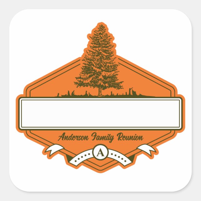 Custom Family Reunion Name Tag (Front)