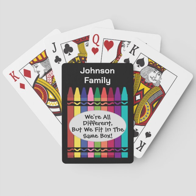 Custom Family Reunion Playing Cards Poker (Back)
