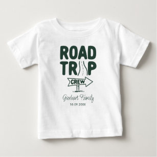 Custom Family Reunion Road Trip Typography Baby T-Shirt