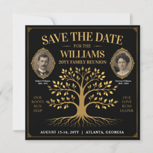 Custom Family Reunion Save the Date Family Tree