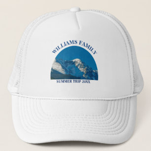 Custom Family Reunion Trip Mountain Forest Hiking Trucker Hat