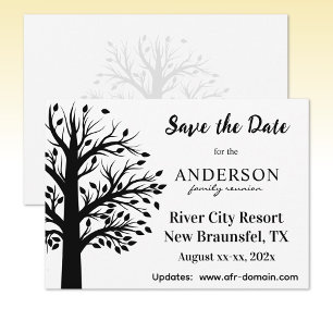 Custom Family Reunion Venue and Dates Flat Card