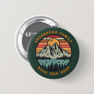Custom Family Road Trip Vacation Reunion 6 Cm Round Badge
