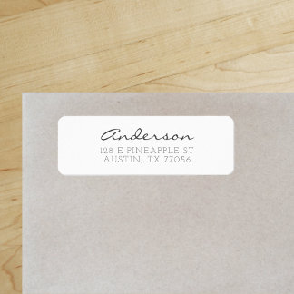 Custom Family Script Grey Script Return Address