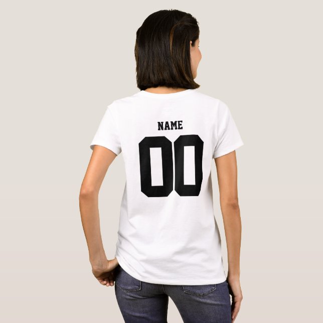 Custom family shirts, Name Number shirts womens (Back Full)