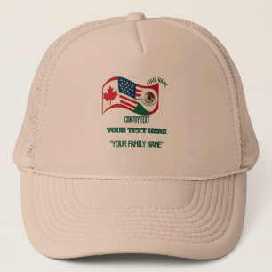 Custom Family Soccer Tournament Shirt - Ca EEU Mx Trucker Hat