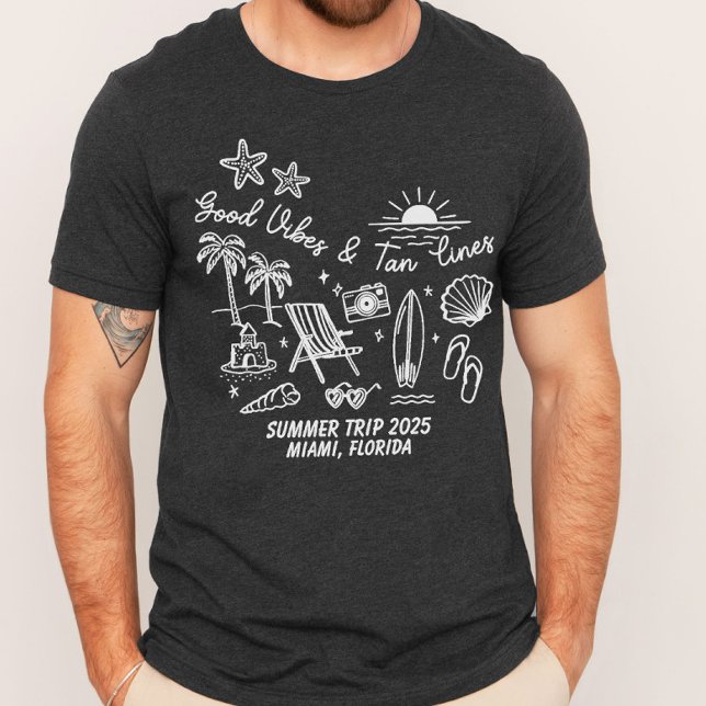 Custom Family Summer Beach Trip Group Matching T-Shirt (Creator Uploaded)