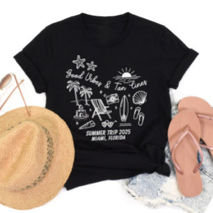 Custom Family Summer Beach Trip Group Matching T-Shirt