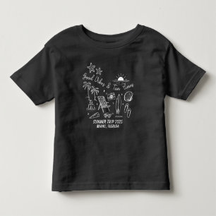 Custom Family Summer Beach Trip Group Matching Toddler T-Shirt