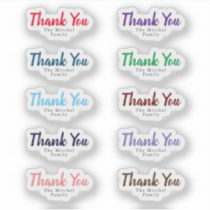 Custom Family Text Christmas Thank U business gift