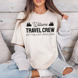 Custom Family Travel Crew Shirt for Adventures