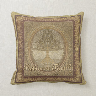 Custom Family Tree Artwork Cushion