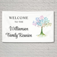 Custom Family Tree Family Reunion Welcome