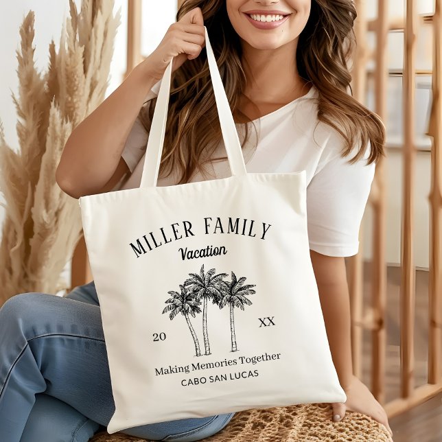 Custom Family Trip Camping Beach Gift Traveler Tote Bag (Creator Uploaded)