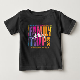 Custom Family Trip Matching Group Vacation Baby T-Shirt