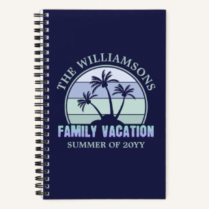 Custom Family Vacation Beach Tropical Island  Notebook