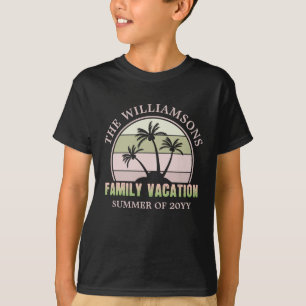 Custom Family Vacation Beach Tropical Island T-Shirt