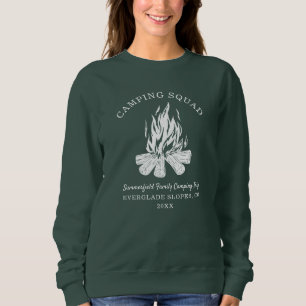 Custom Family Vacation Campfire Camping Trip Sweatshirt