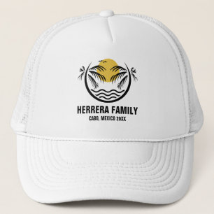 Custom Family Vacation Cruise Beach Summer Holiday Trucker Hat