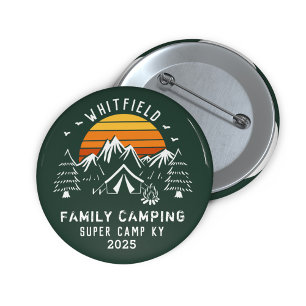 Custom Family Vacation Matching Camping 3 Cm Round Badge