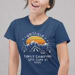 Custom Family Vacation Matching Camping Mum T-Shirt<br><div class="desc">Good mood? Just add campfire,  s'mores,  and the rest of the family with a matching outfit. Cute camping theme design you can customise for your next family adventure with a place holder for the site and year. 

Perfect for family photos while you're out there exploring the jungle or campsite</div>