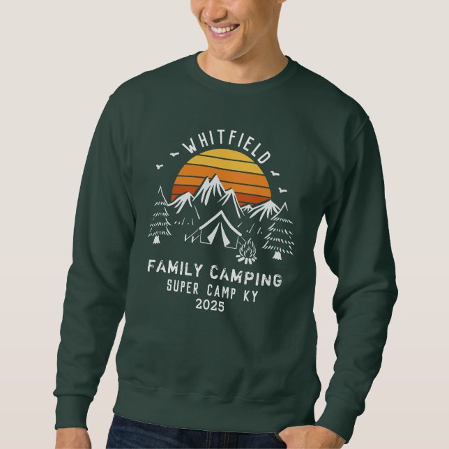Custom Family Vacation Matching Camping Sweatshirt (Front)