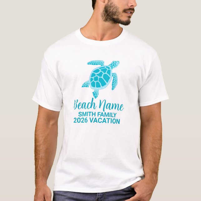 Custom Family Vacation Men's Basic T-Shirt (Front)