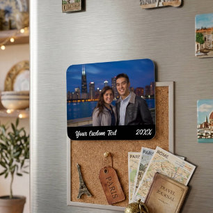Custom Family Vacation Photo Refrigerator  Magnet