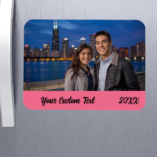 Custom Family Vacation Photo Refrigerator  Magnet