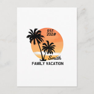 Custom Family Vacation Postcard