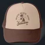 Custom Family Vacation Summer Beach Group Trip Trucker Hat<br><div class="desc">Celebrate your beach vacation with our Custom Family Vacation Summer Beach Group Trip Matching T-Shirts! Perfect for family reunions, friends' getaways, or group trips, these personalised summer tees make unforgettable memories. Customise with names, dates, or destinations to make your vacation unique. Available in various sizes and colours, these matching tees...</div>