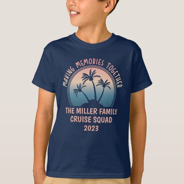 Custom Family Vacation Summer Beach Trip T-Shirt (Front)