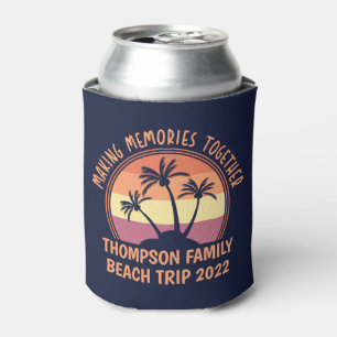 Custom Family Vacation Summer Reunion Beach Trip Can Cooler
