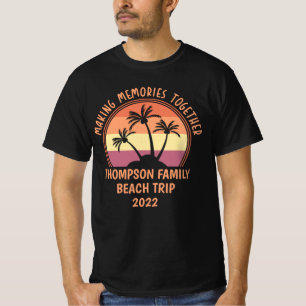Custom Family Vacation Summer Reunion Beach Trip T-Shirt