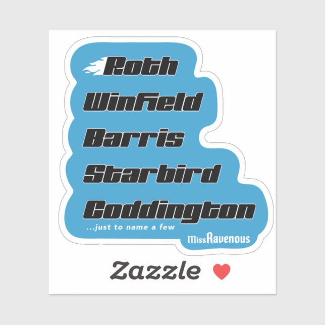 Custom Family Vinyl Sticker-Blue (Sheet)