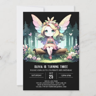 Custom Fantasy Fairy Birthday Invitation