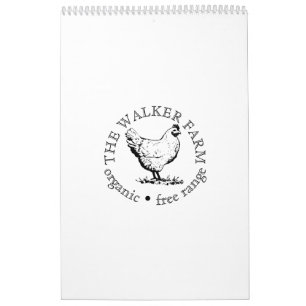 Custom Farm Business Promotional Logo Calendar