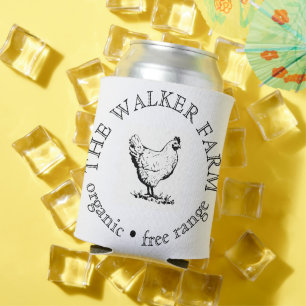 Custom Farm Business Promotional Logo Can Cooler