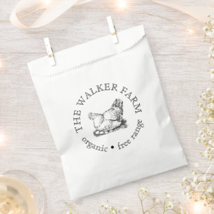 Custom Farm Business Promotional Logo Favour Bags